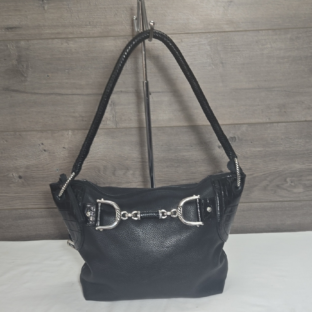 Brighton Black Pebble Leather Women's Bag